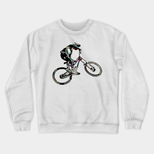 mountain bike Crewneck Sweatshirt by rickylabellevie
